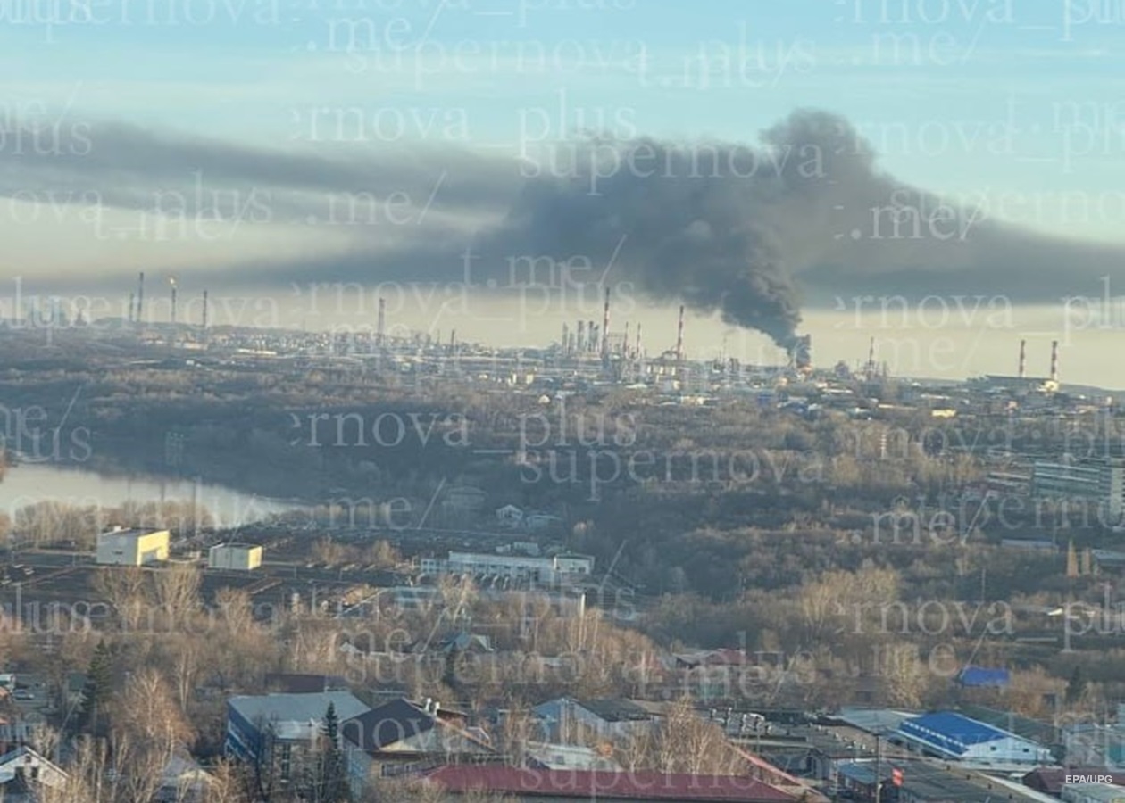 Російську Уфу атакували БпЛА, знову горить НПЗ